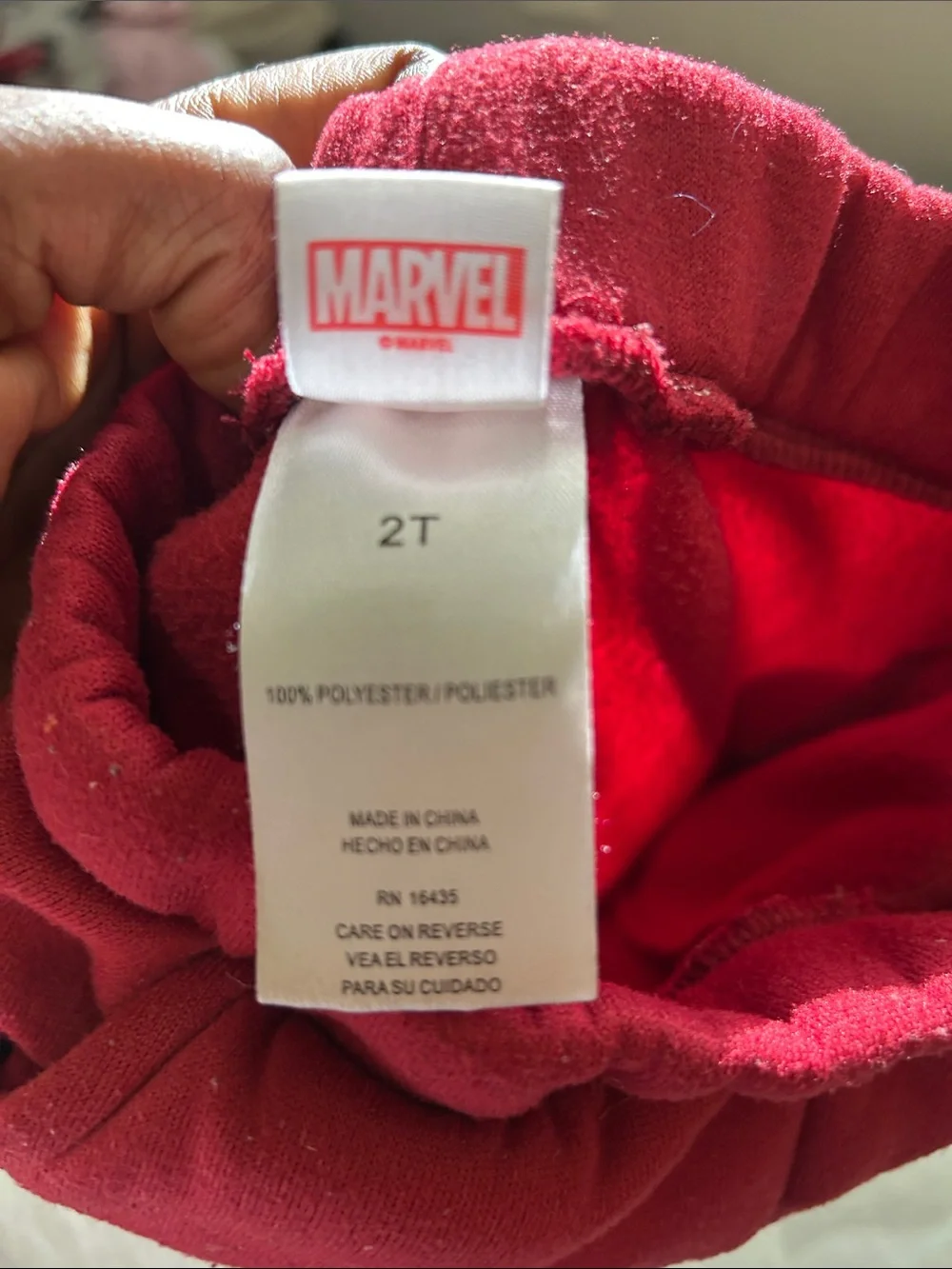 Spiderman Miles Morales Red Fleece Joggers for Kids